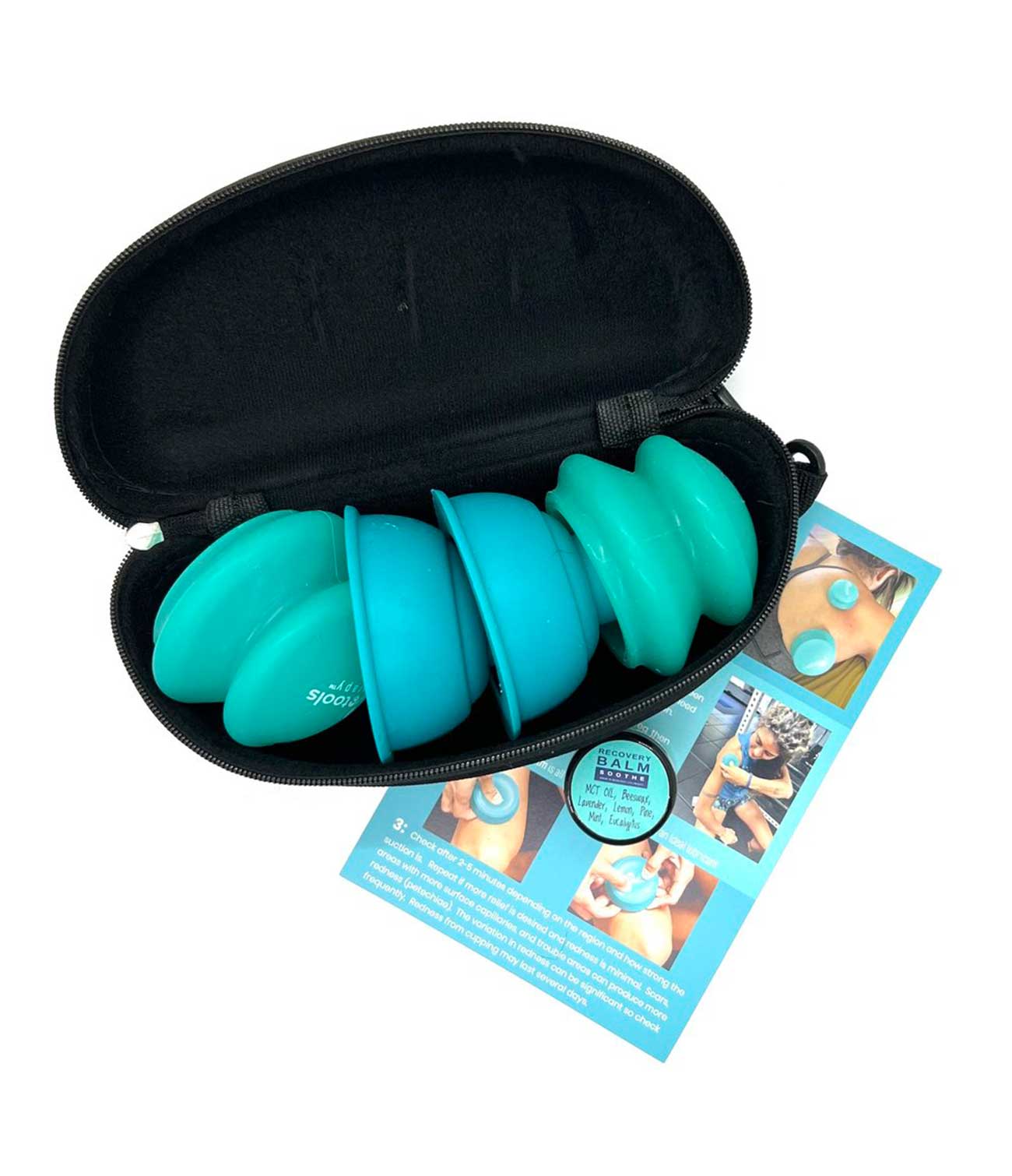 Wave Tools Therapy 4pack Sport Recovery Mixed Cupping Set Climb On