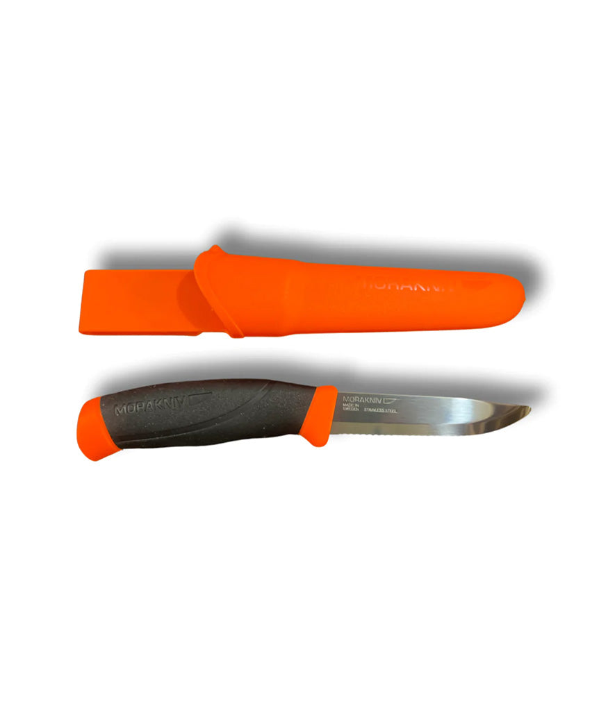 Blunt Tip Serrated Rescue Knife Stainless
