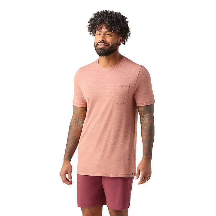 Smartwool Men's Merino Wool Hemp Blend Pocket Short Sleeve Tee (Regular Fit)