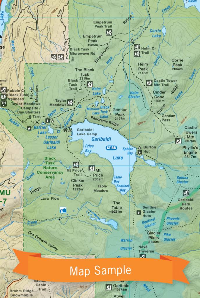 Squamish, Chilliwack, & Merritt BC Waterproof Map