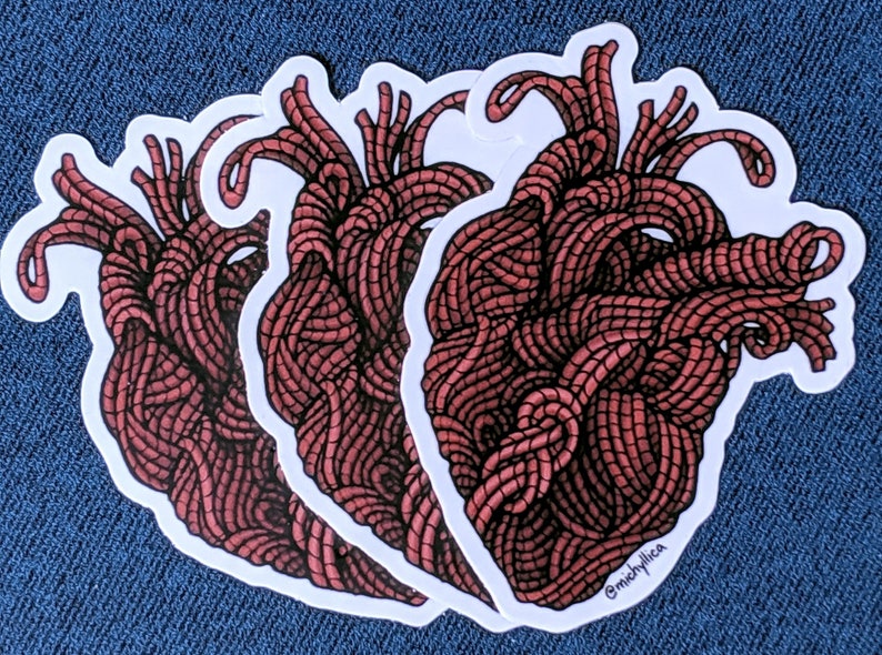 Rope Heart Sticker
