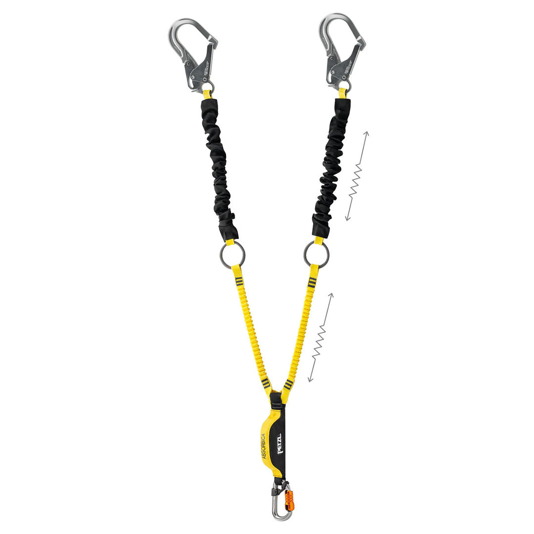 Absorbica-Y Tie-Back Lanyard w/ MGO Connectors 150cm