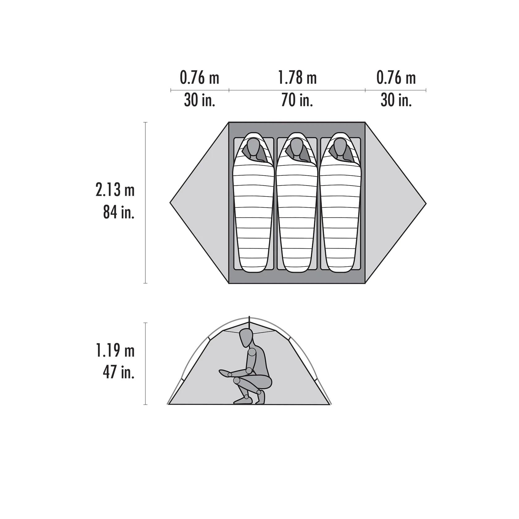 MSR Access 3 Tent – Climb On Equipment