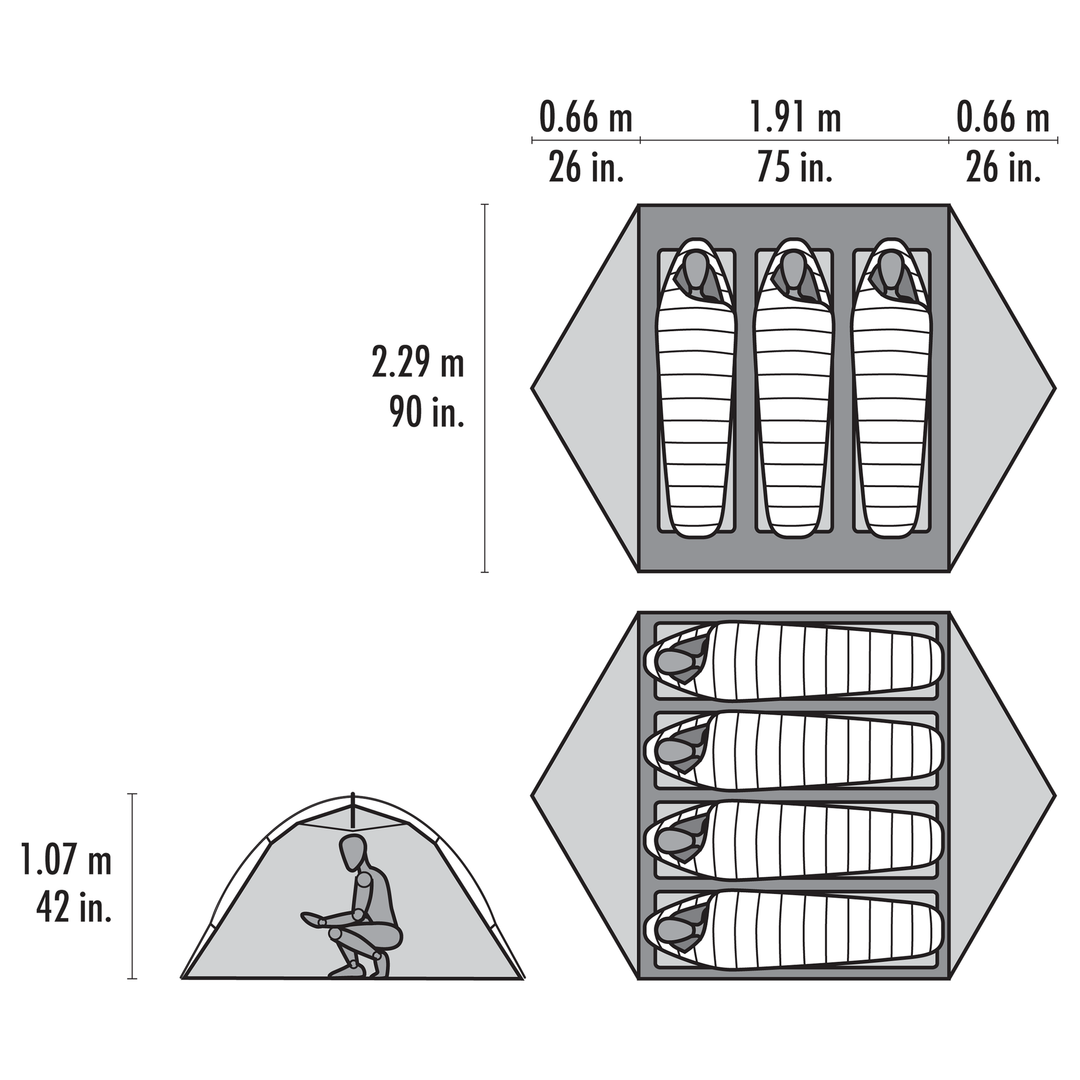 Hubba Hubba HD 3-Person Backpacking Tent