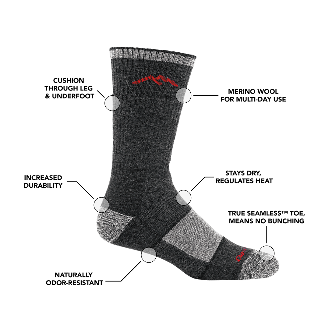 Men's Hiker Boot Full Cushion Midweight Hiking Socks
