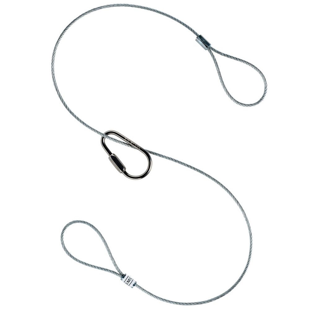 Galvanized steel wire with quick link for snow anchor