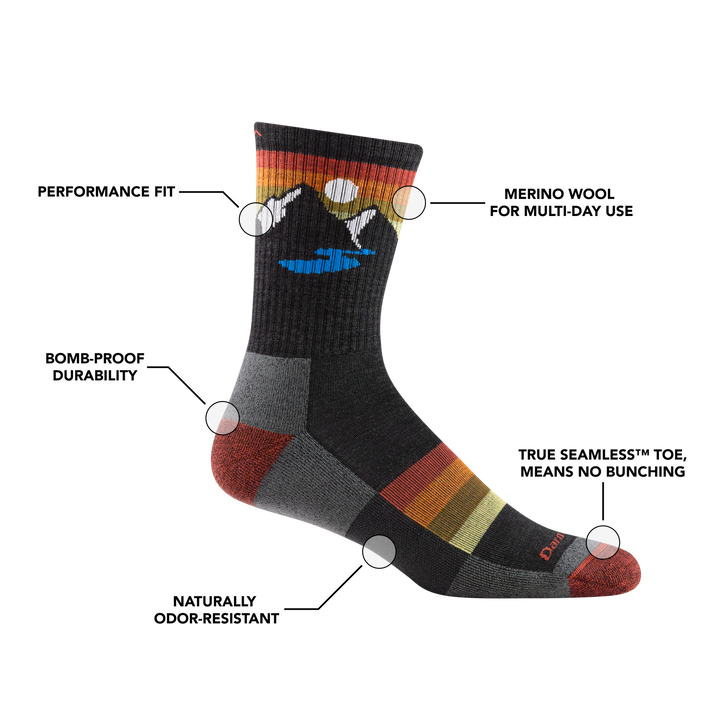 Men's Sunset Ridge Lightweight Micro Crew Sock