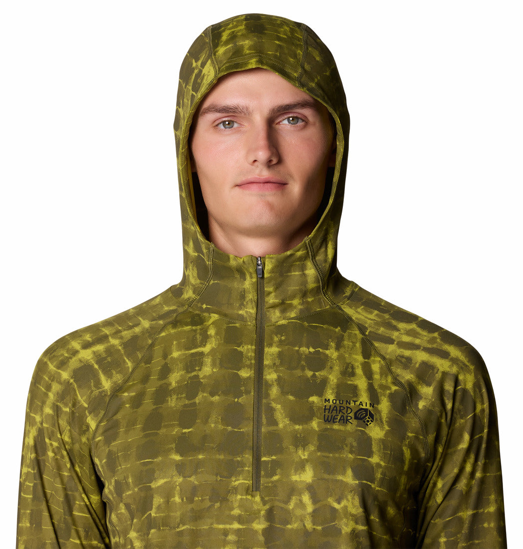 Half zip sun hoodoie