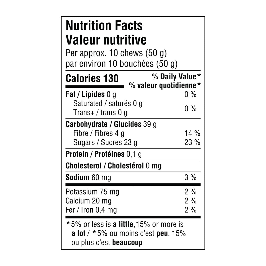 Strawberry & Maple Energetic Chews 50g
