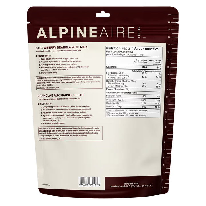 Strawberry Granola with Milk