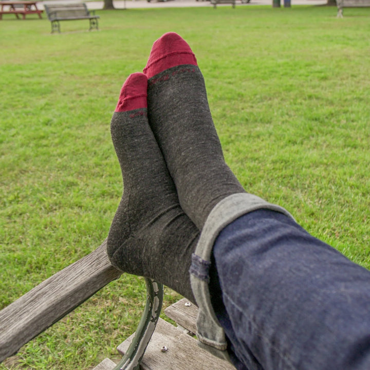 Men's Solid Crew Lightweight Lifestyle Socks