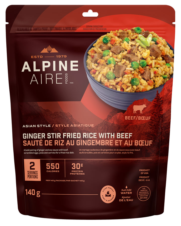 Ginger Stir Fried Rice with Beef