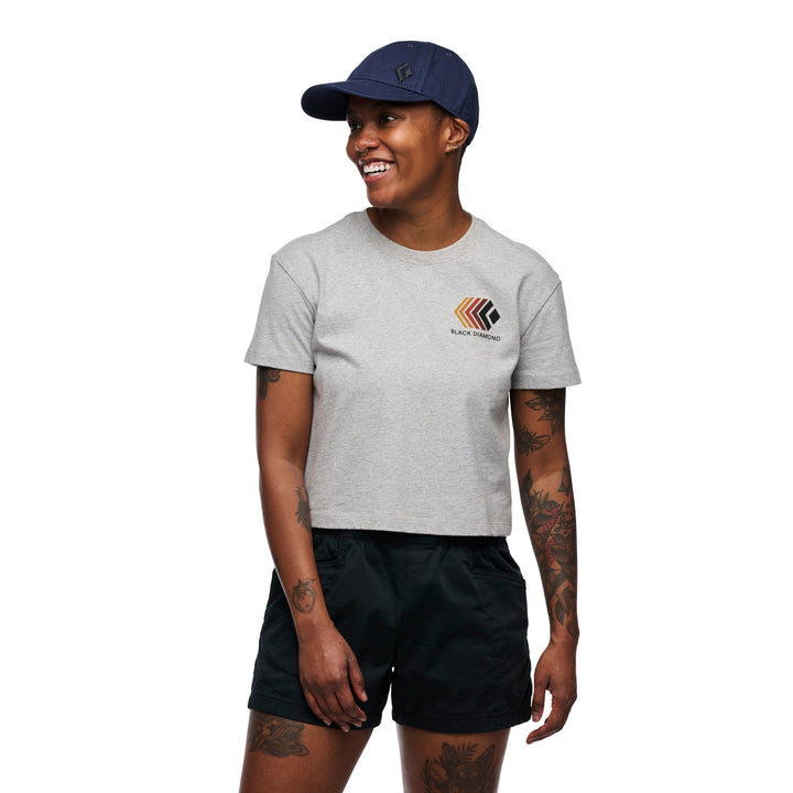 Women's Faded Crop Short Sleeve Tee