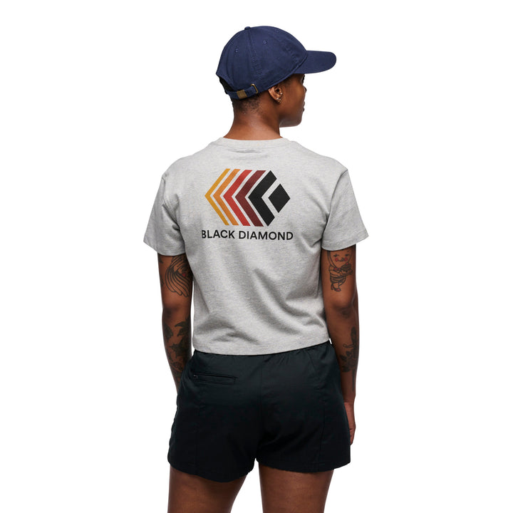 Women's Faded Crop Short Sleeve Tee