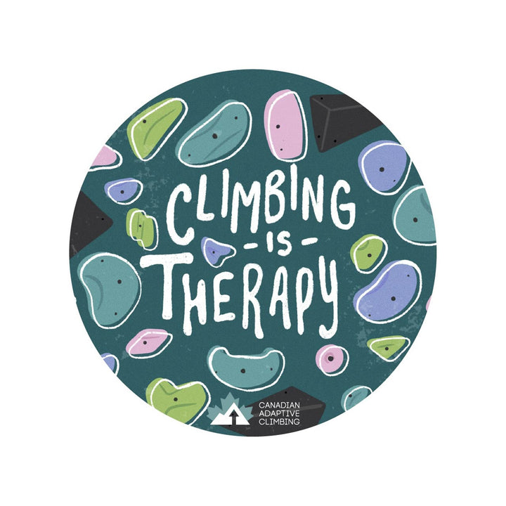 Climbing is Therapy Gym Holds Sticker