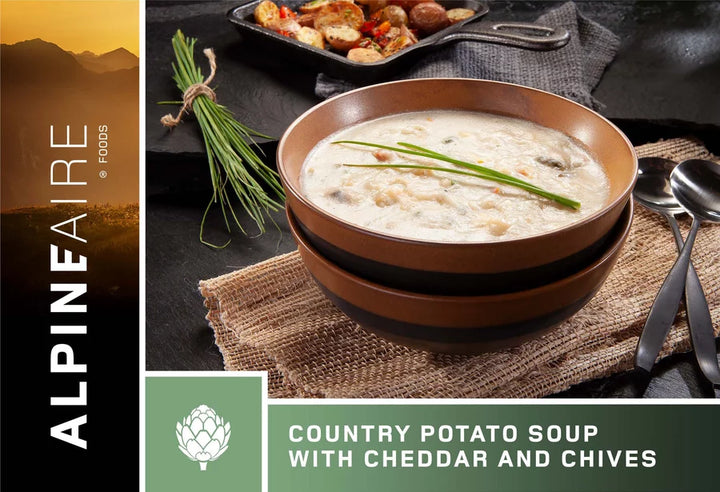 Country Potato Soup with Cheddar and Chives