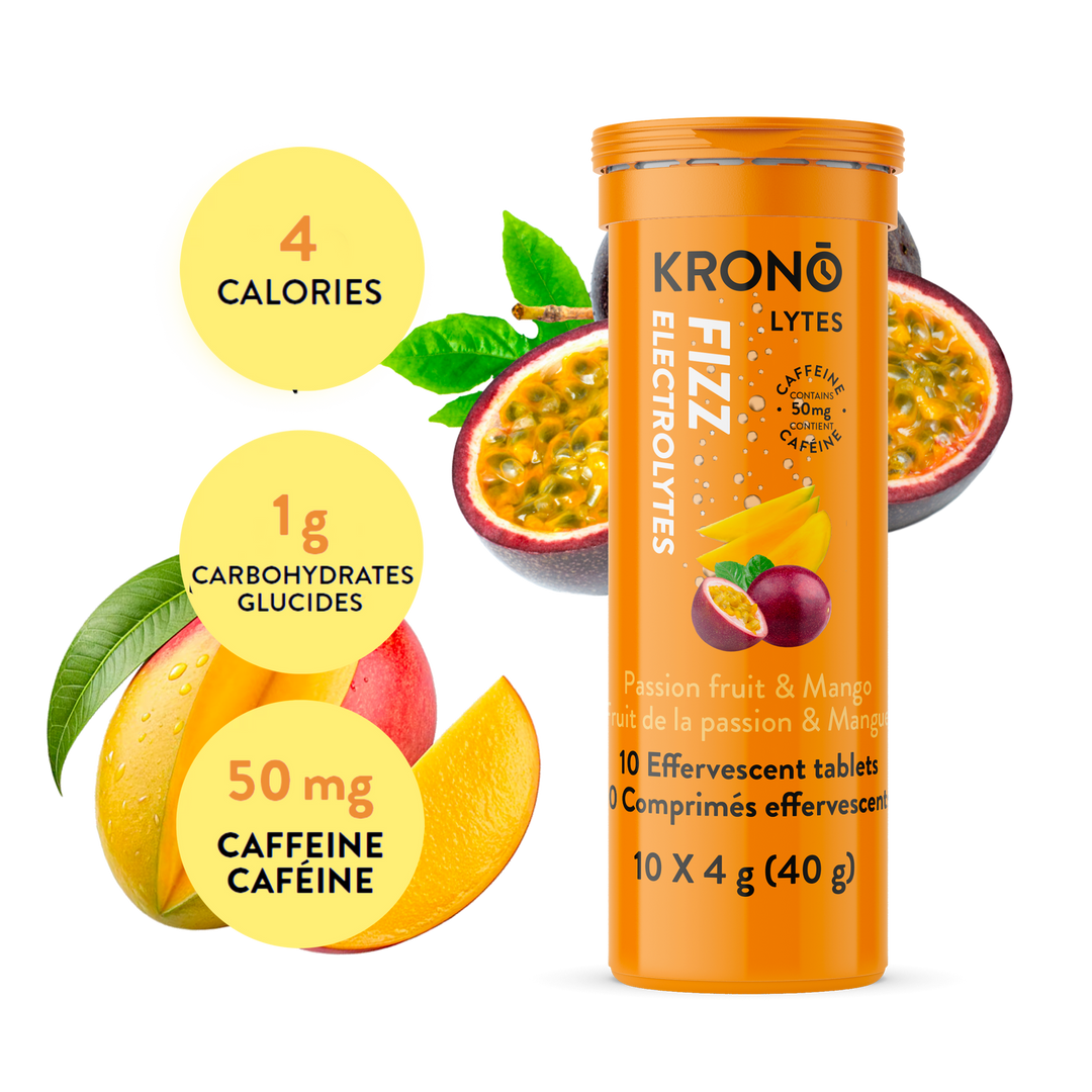 Passion Fruits & Mango Electrolyte Tabs with Caffeine