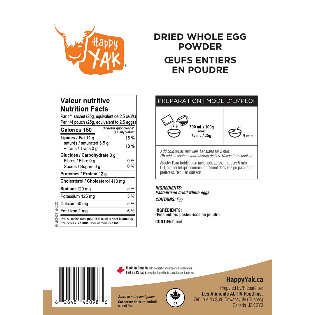 Dried Whole Egg Powder (100g)