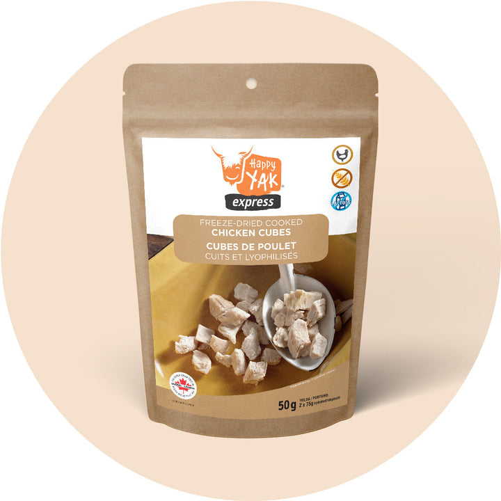 Freeze-Dried Cooked Chicken Cubes (50g)