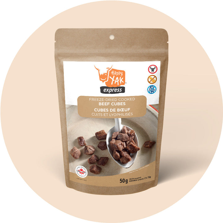 Freeze-Dried Cooked Beef Cubes (50g)