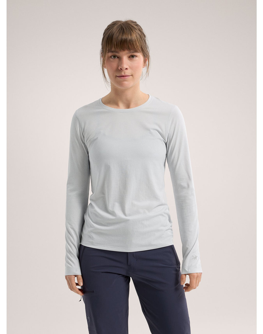 Cathalem Cotton Spandex Long Sleeve Tops T-Shirt For WomenPrintDailyLoose  Fashion Top Extra Long Sleeve Shirt Navy Small