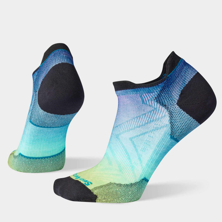 Women's Run Zero Cushion Ombre Print Low Ankle Socks