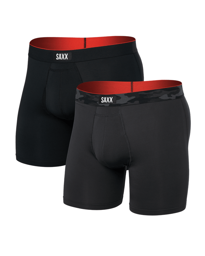 Multi-Sport Mesh Boxer Brief Fly 2 Pack