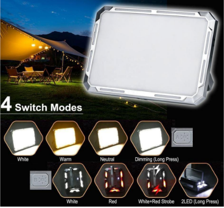 Rechargeable Flood Light Mobile Power Bank