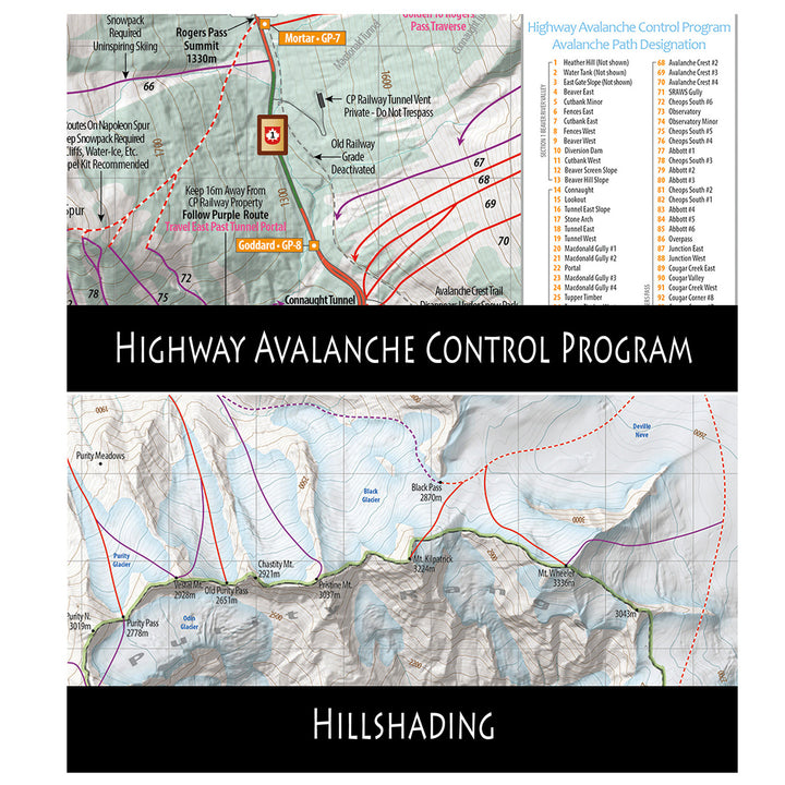 Rogers Pass Map, 2nd Edition
