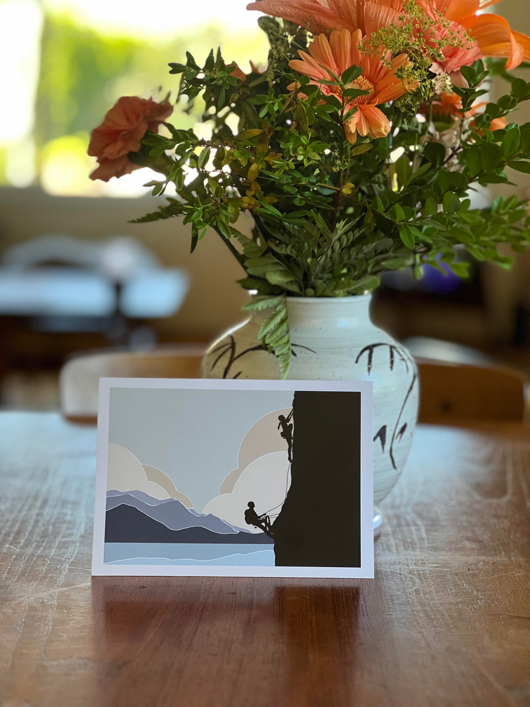 Coastal Climbing Greeting Card