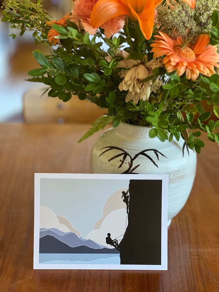 Coastal Climbing Greeting Card