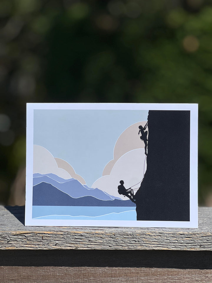 Coastal Climbing Greeting Card