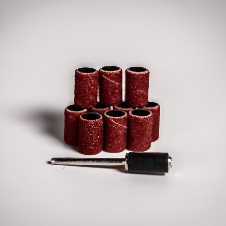 Sanding Drum Replacement 10pk W/ Mandrel