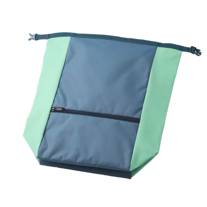 Edelrid rolltop bag back with lower pouch zipper