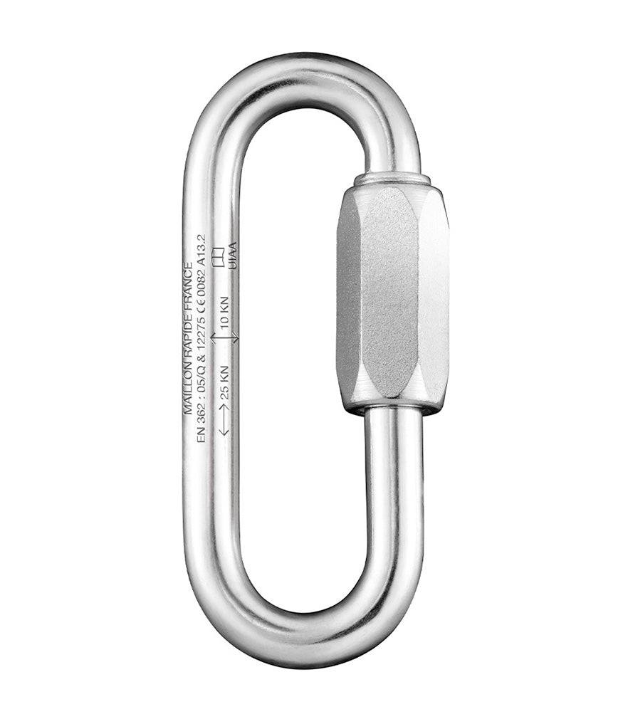 Maillon Rapide Quick Link, Long Oval GO, Plated Steel