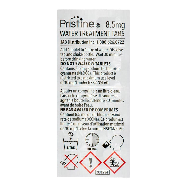 Water Treatment Tabs 8.5mg