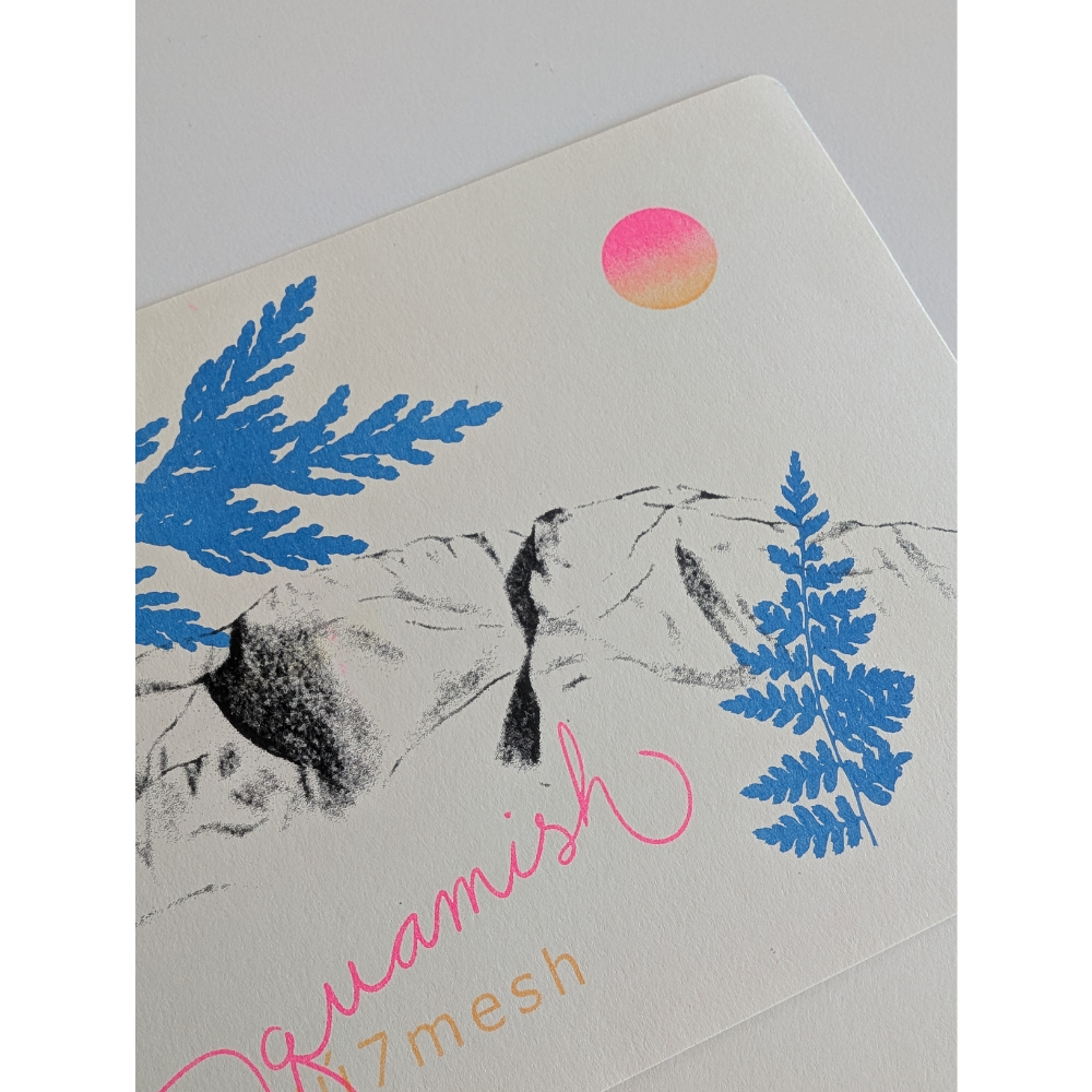 Risograph Postcard Squamish