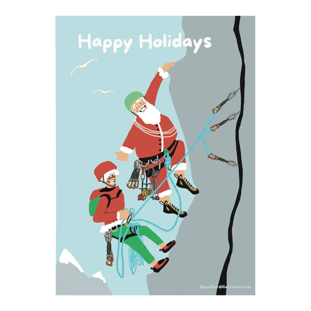 Trad Santa and Mrs Clause Holiday Card