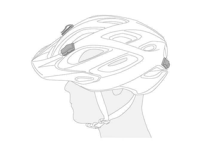 Uni-Adapt Adhesive Headlamp Helmet-Clips