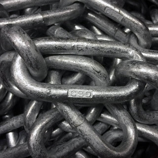 3/8" Long Link Galvanized Chain 44 kN