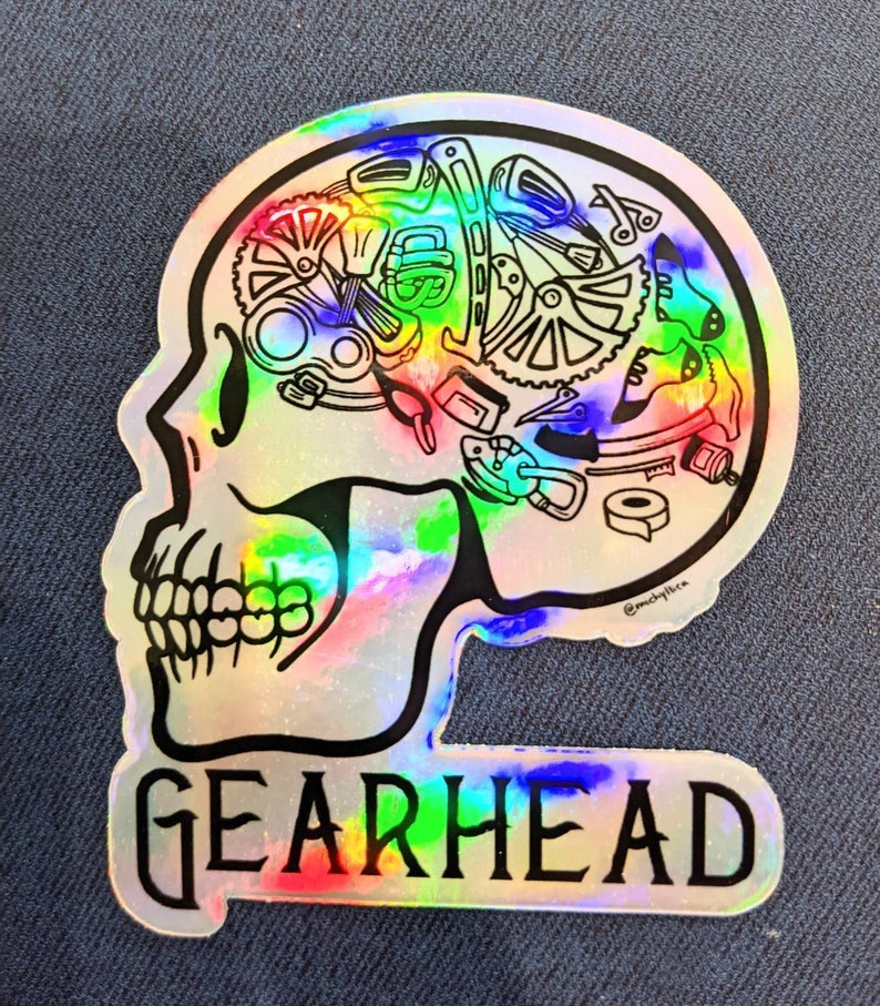 Gearbreakers Stickers Michyllica Design Gearhead Sticker – Climb On Equipment