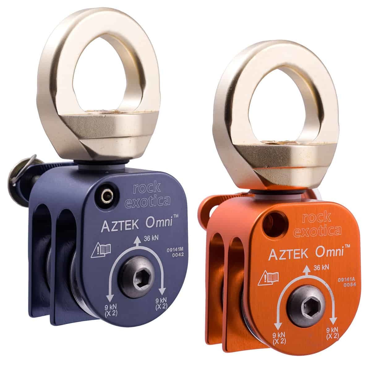 Rock Exotica Mini Machined Double Pulley - 1.1" Black, For Climbing & Rescue