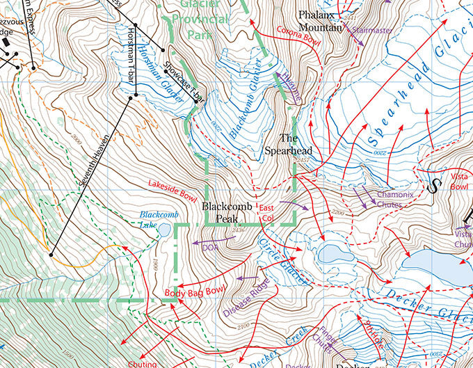 Backcountry Whistler Map, 3rd Edition